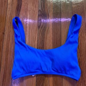 Blue bikini top